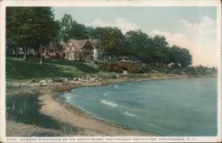 Summer Residences on Chautauqua Lake, NY Postcard
