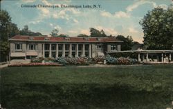 Chautauqua Colonnade, Chautauqua Lake, NY Postcard
