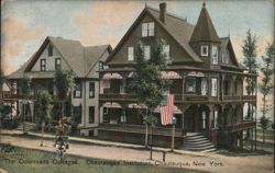 The Colonnade Cottages, Chautauqua Institution Postcard