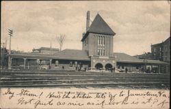 Erie Railroad Station, Jamestown, NY Postcard