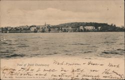 View of Point Chautauqua from Lake Chautauqua Postcard