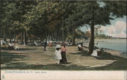 North Shore Park Scene, Chautauqua, NY Postcard