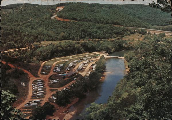 Aerial View of Holiday Inn Trav-L-Park Mountain View Arkansas