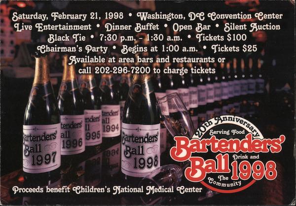 Bartender's Ball 1998 Washington District of Columbia