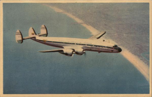 Avianca Super Constelation Columbia Airline Advertising