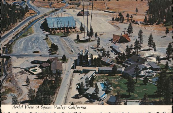 Aerial View of Squaw Valley in the Summer California