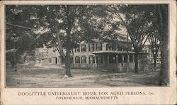 Doolittle Universalist Home for Aged Persons Foxborough, MA Ephemera Ephemera Ephemera