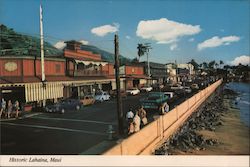 Scenic View Historic Lahaina Postcard