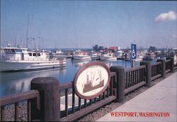 Charter Boats at the Salmon Capital of the World Westport, WA Kyle S. Smith Postcard Postcard Postcard