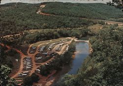 Aerial View of Holiday Inn Trav-L-Park Mountain View, AR Postcard Postcard Postcard