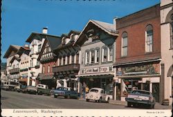Street View of Leavenworth Washington Postcard Postcard Postcard