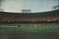 Football at Cleveland Stadium Postcard