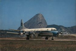Lockheed L-188 Aircraft Postcard Postcard Postcard