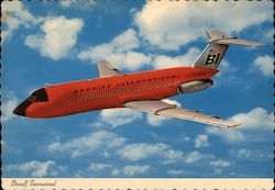 Orange Jet from Braniff International Postcard