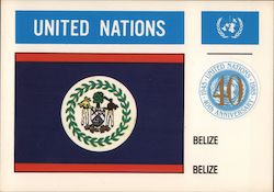 United Nations 40th Anniversary: Belize Postcard