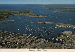 Aerial View of America's Cup Race 1977 Postcard