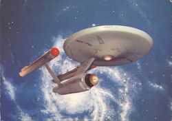 USS Enterprise Studio Model from Star Trek Postcard