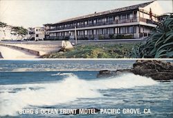 Borg's Ocean Front Motel Postcard