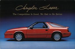 1986 Chrysler Laser Cars Postcard Postcard Postcard