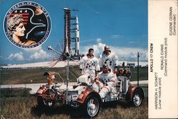 Apollo 17 Crew at Kennedy Space Center Postcard