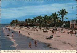 The Public Beach - Fort Myers Beach Florida Postcard Postcard Postcard