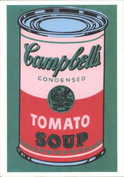 Colored Campbell's Soup Can 1965 Andy Warhol Postcard