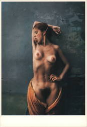 Woman Licking Her Hairy Armpit Postcard