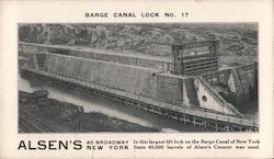 Barge Canal Lock No. 17 - Alsen's New York, NY Blotter Blotter Blotter