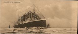 Cusard R.M.S. Lusitania at Sea Postcard