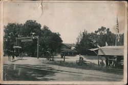 Boyes Hot Springs Entrace Postcard
