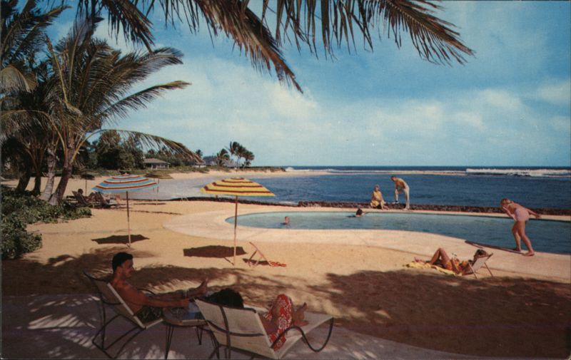 Waiohai Poolside Relaxation, Poipu Beach, Kauai Koloa Hawaii