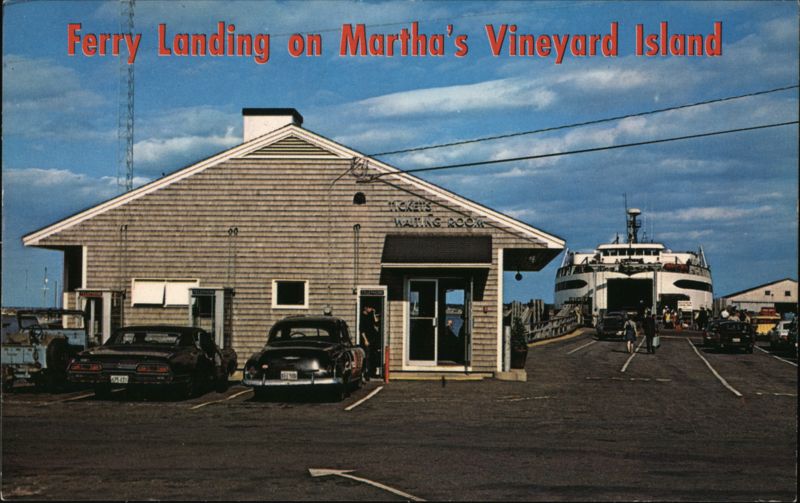 Ferry Landing on Martha's Vineyard Island Massachusetts
