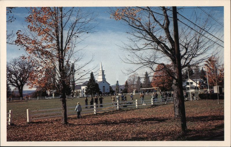 Craftsbury Common, Vermont: Autumn Gathering on the Village Green
