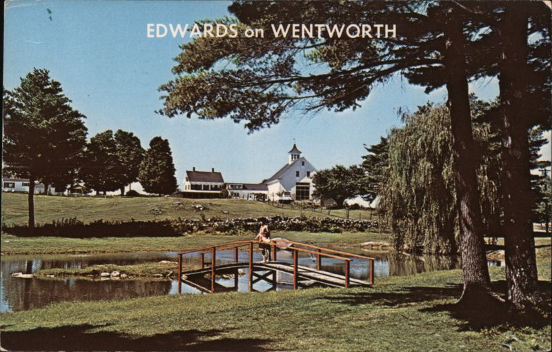 Edwards on Wentworth Pond, Scenic View with Bridge Wolfeboro New Hampshire