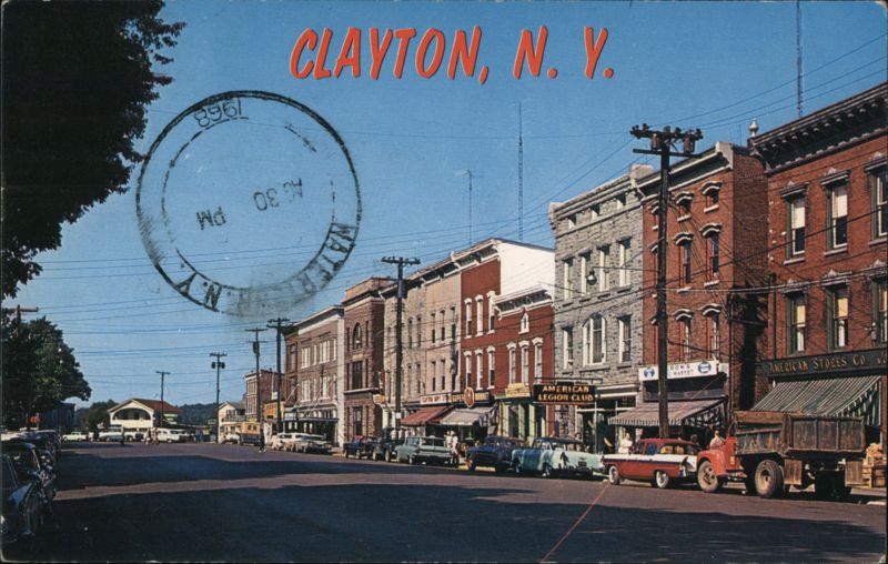 Clayton, NY Riverside Drive Main Street View New York