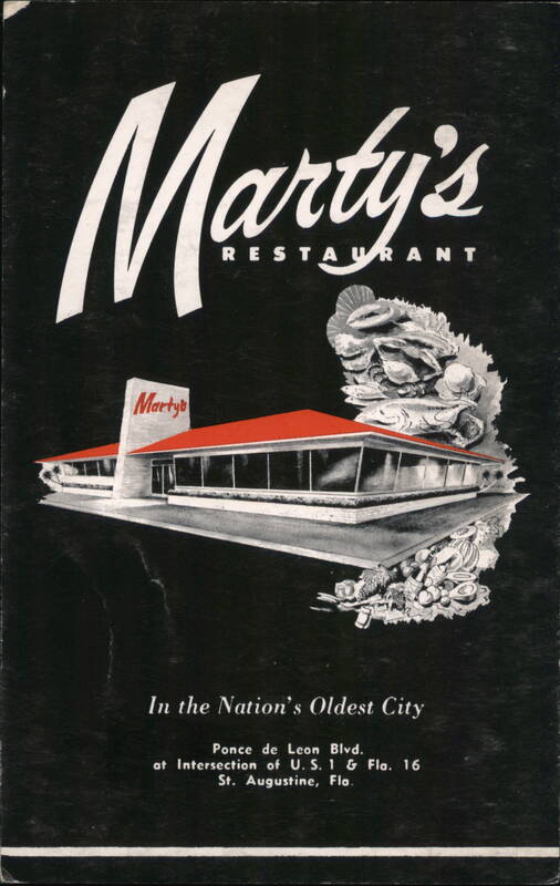 Marty's Restaurant St. Augustine Florida