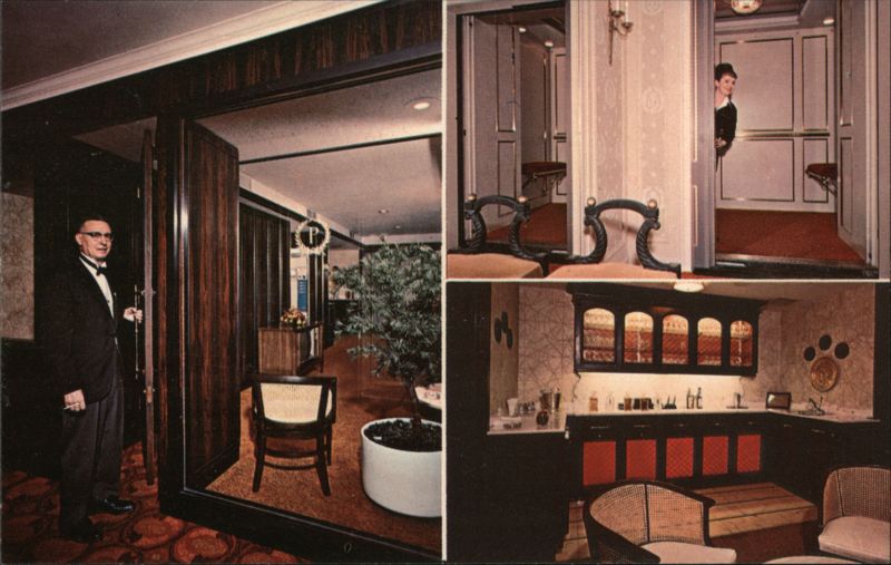 The Palmer House Towers Private Lounge & Elevator Chicago Illinois