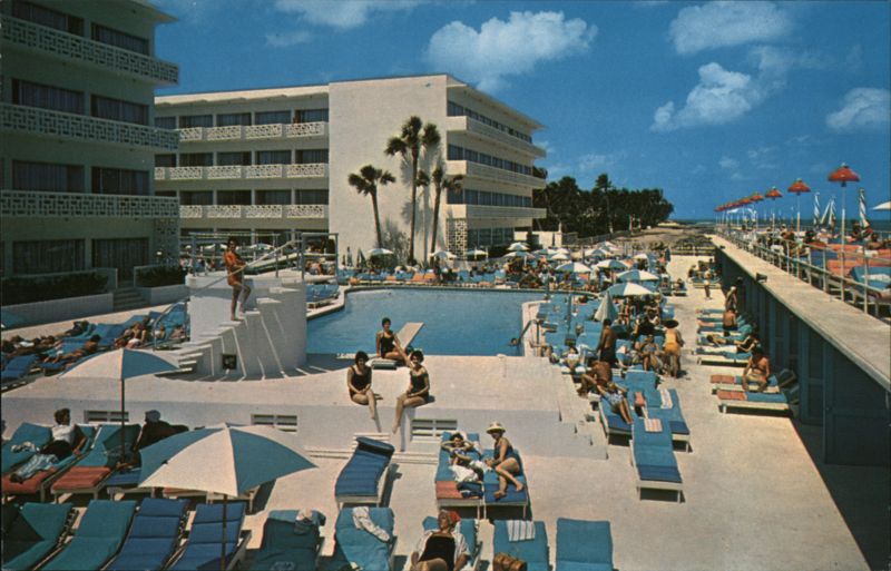 Montmartre Hotel Pool and Cabanas, Miami Beach Florida