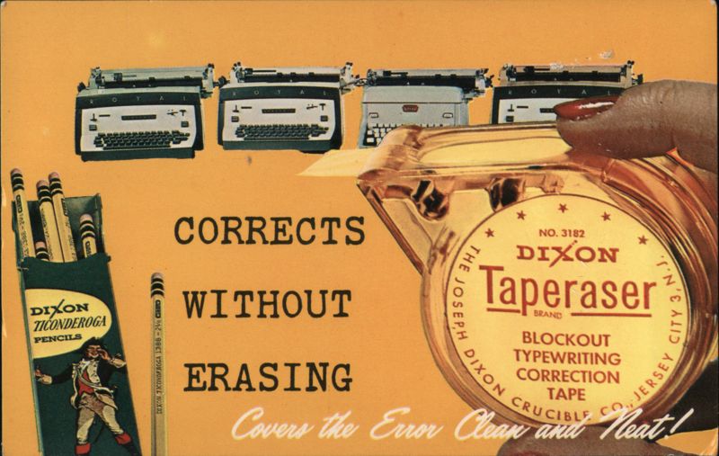 Dixon Taperaser: Correct Typing Errors Without Erasing