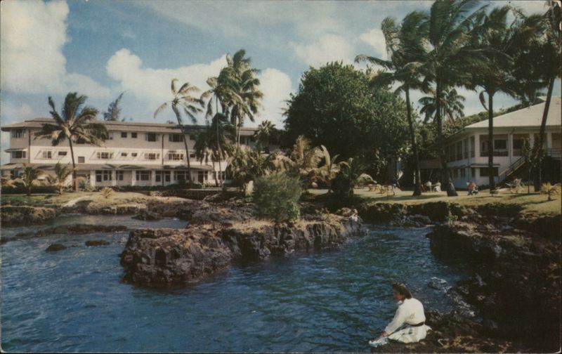 Naniloa Hotel, Hilo, Hawaii: Lush Tropical Grounds and Ocean View