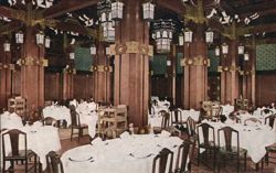 Main Dining Room, Hotel New Grand, Yokohama, Japan Postcard