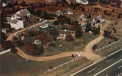 Wentworth Acres Motor Court Aerial View, Eastham MA Postcard