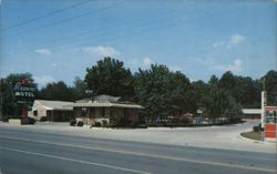 Brainerd Motel, Chattanooga TN - Swimming Pool and Playground Postcard