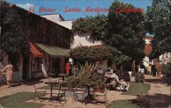 El Paseo Shopping Center, Santa Barbara, CA Postcard