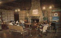 Interior, Abe Martin Lodge Postcard
