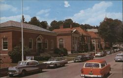 Public Buildings in Town Postcard