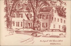 Rockport Art Association Sketch by R.W. Boldue Postcard