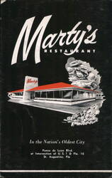 Marty's Restaurant Postcard