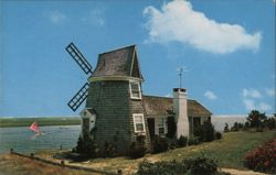 Windmill House on Bass River Postcard