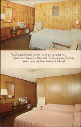 Belmont Motel, Skowhegan, ME - Well-Appointed Rooms, Heated Pool Postcard